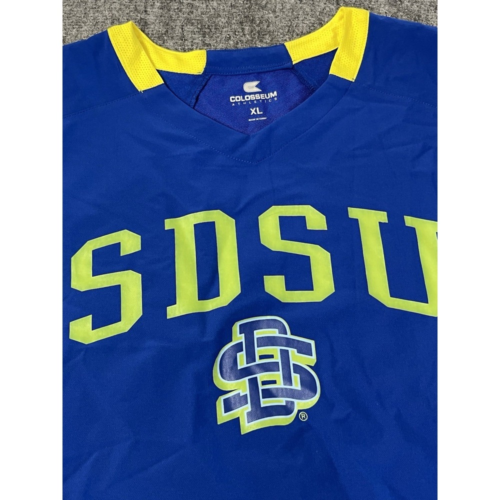 SDSU South Dakota State University Jersey Men's Size XL Jackrabbit Blue Yellow